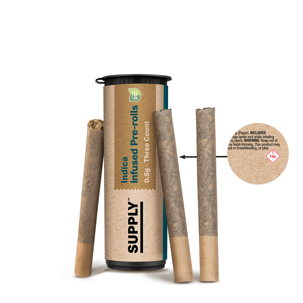Supply Brand - Indica | Infused Minis | 0.5g each | 3pk - 1