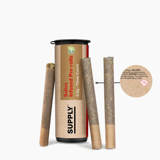 Supply Brand - Sativa | Infused Minis | 0.5g each | 3pk - 1
