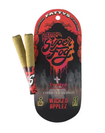 Super Fog by MFused - TWISTED Infused Fatty's 2pk - Wicked Applez - 1