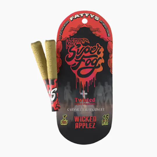 Super Fog by MFused - TWISTED Infused Fatty's 2pk - Wicked Applez - 1