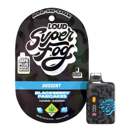 Super Fog by MFused - LOUD Liquid Diamonds 1g Jefé - Blackberry Pancakes - 1