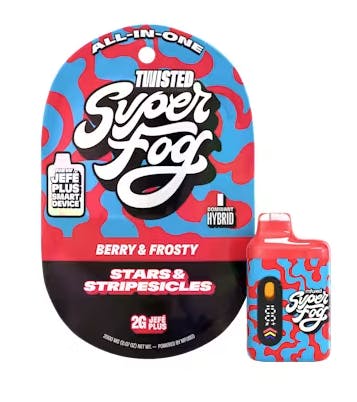 Super Fog by MFused - TWISTED Liquid Diamonds 2g Jefé Plus - Stars and Stripesicles - 1