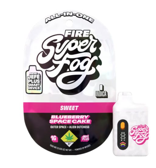 Super Fog by MFused - FIRE Liquid Diamonds 1g Jefé - Blueberry Space Cake - 1