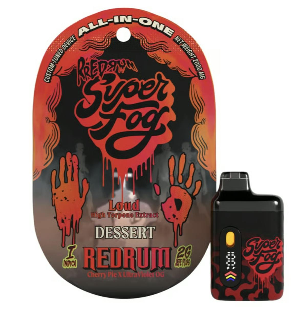 Super Fog by MFused - LOUD Liquid Diamonds 2g Jefé Plus - REDRUM - 1