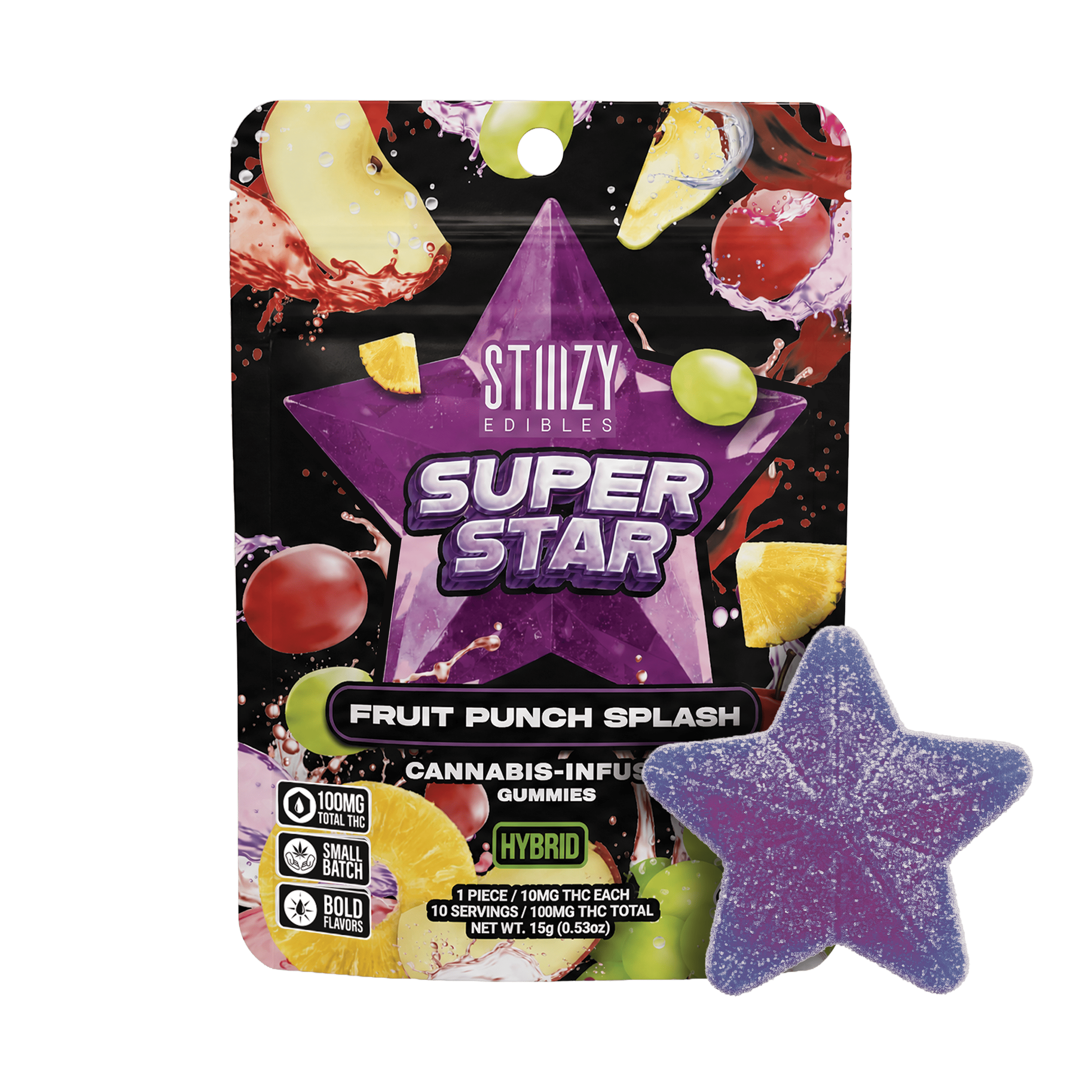 STIIIZY - STAR Edibles - Fruit Punch Splash - 1