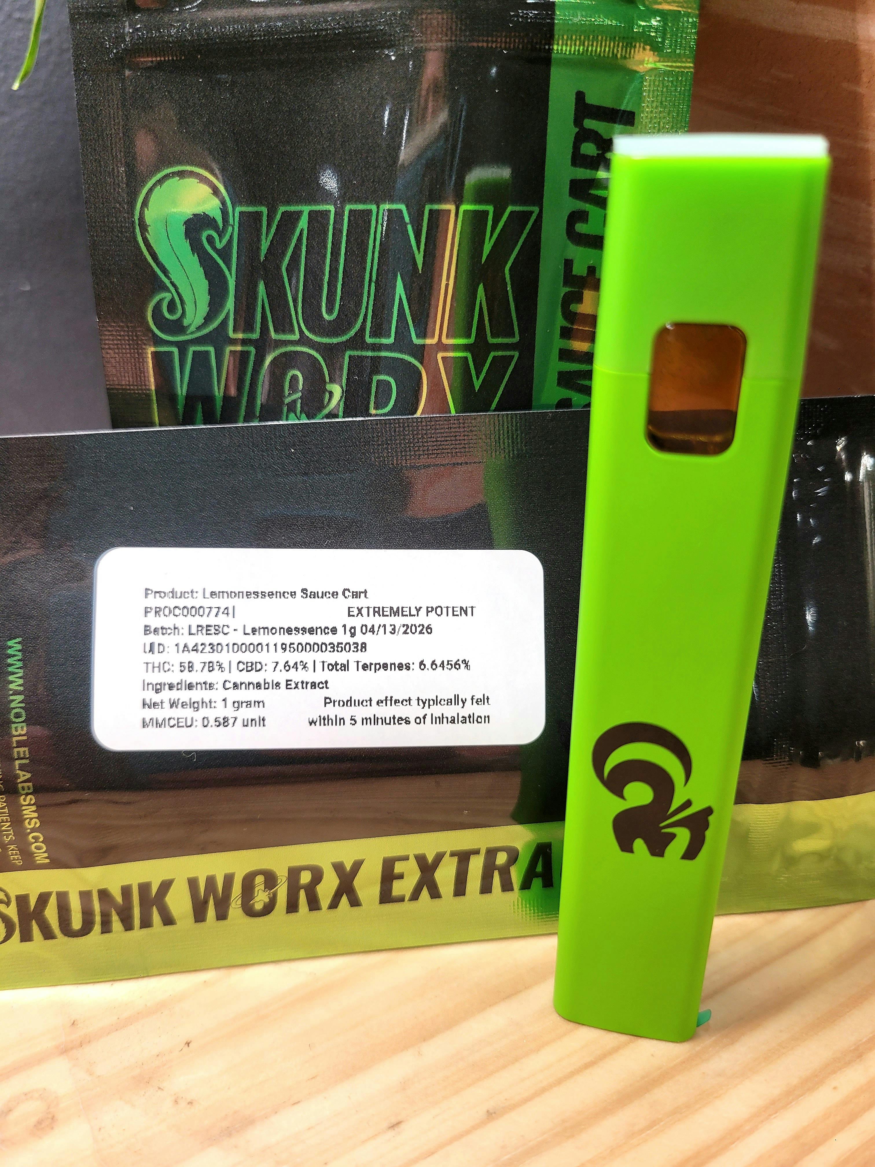 Noble Labs - Noble Labs - Skunk Worx Sauce Cart 1g | Lemonessence - 1
