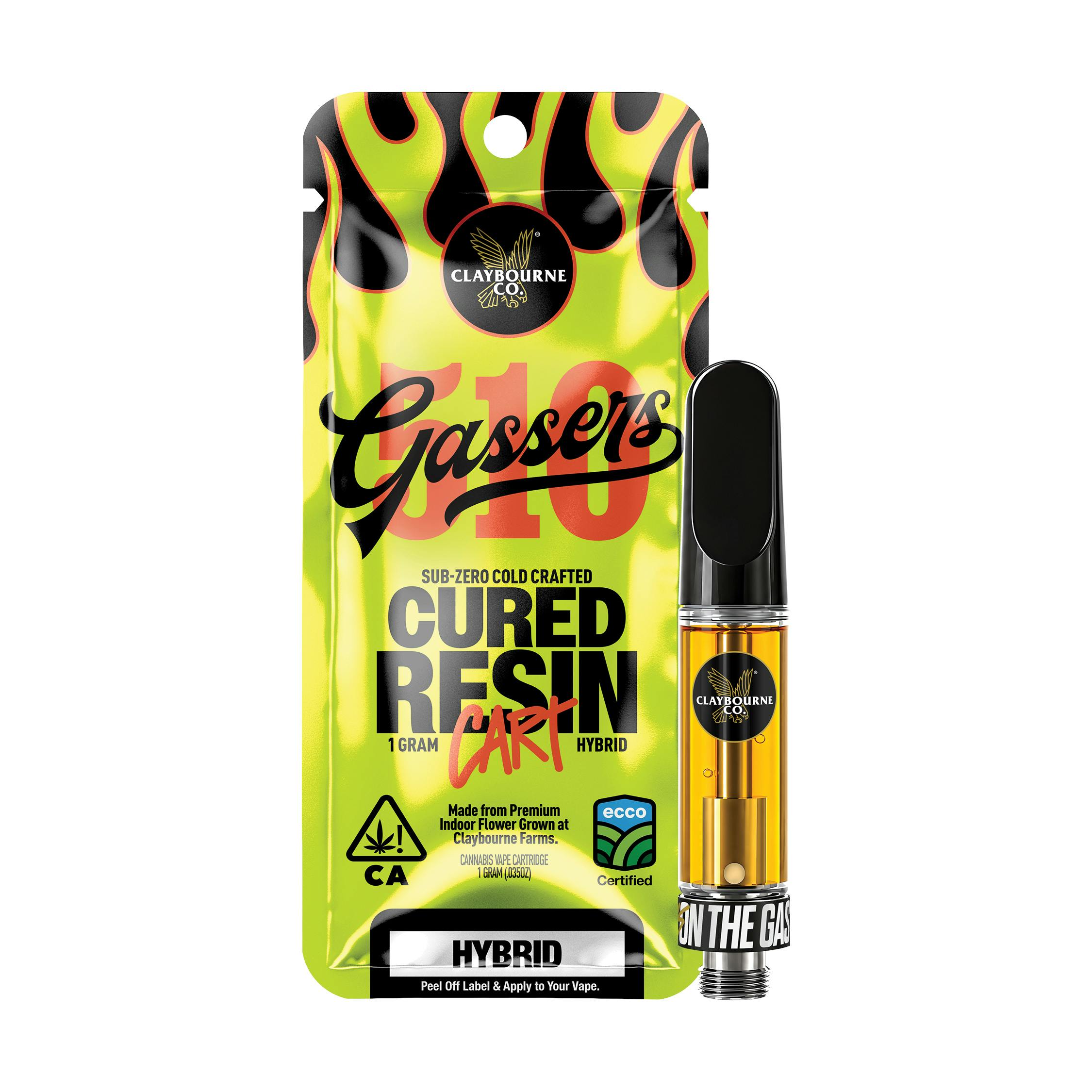 Claybourne Co. - Cobra Kush (1g) - Gassers Cured Resin Cartridge - 1