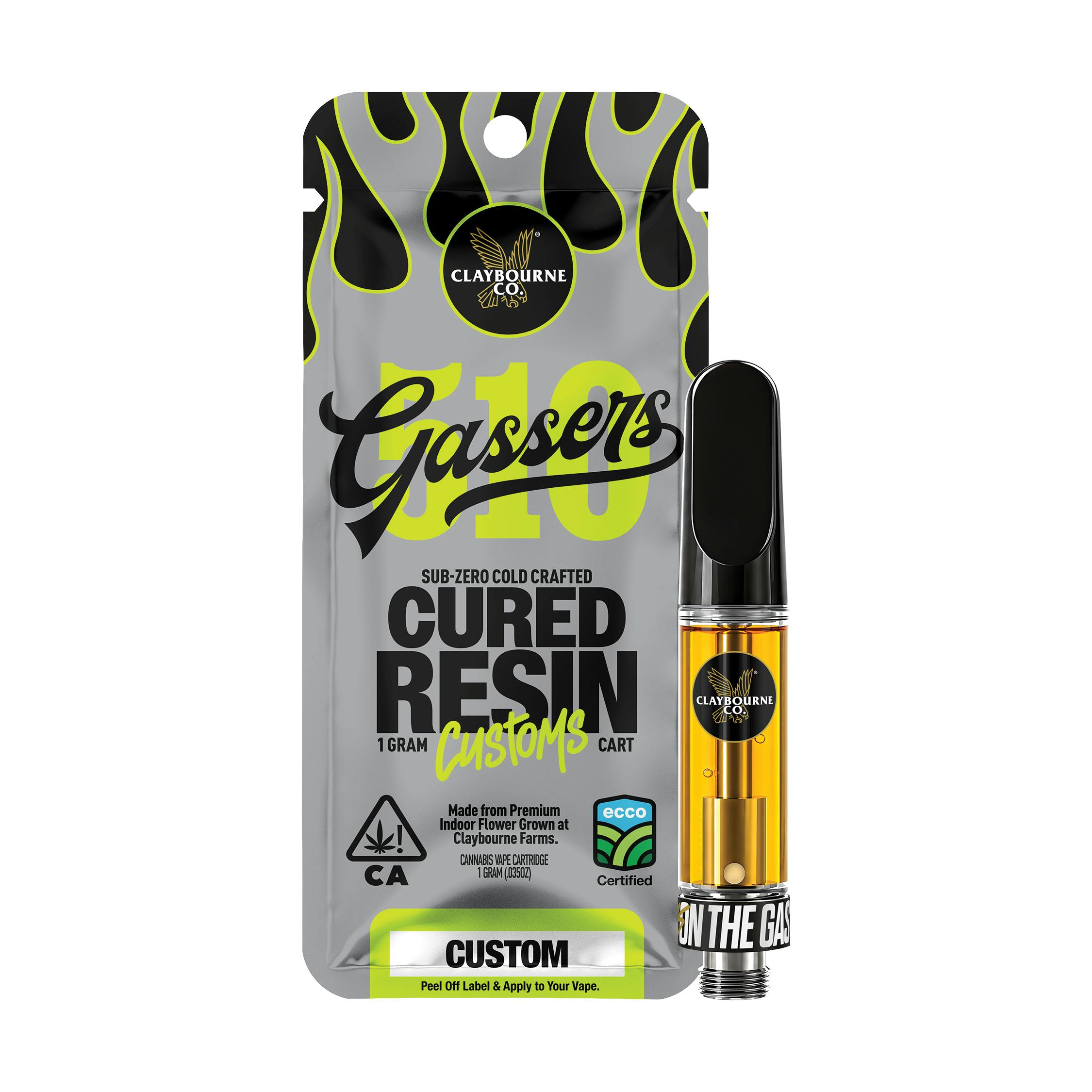 Claybourne Co. - Blue Dream x King Louis OG(1g) - Gassers Cured Resin Cartridge - 1