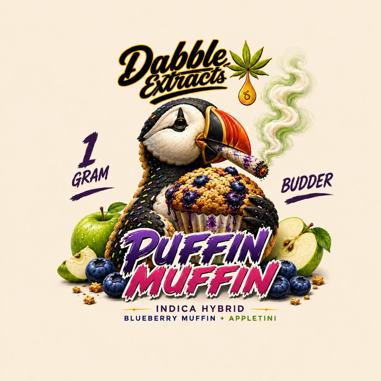 DABBLE EXTRACTS - Puffin Muffin (IH) - Budder - 1
