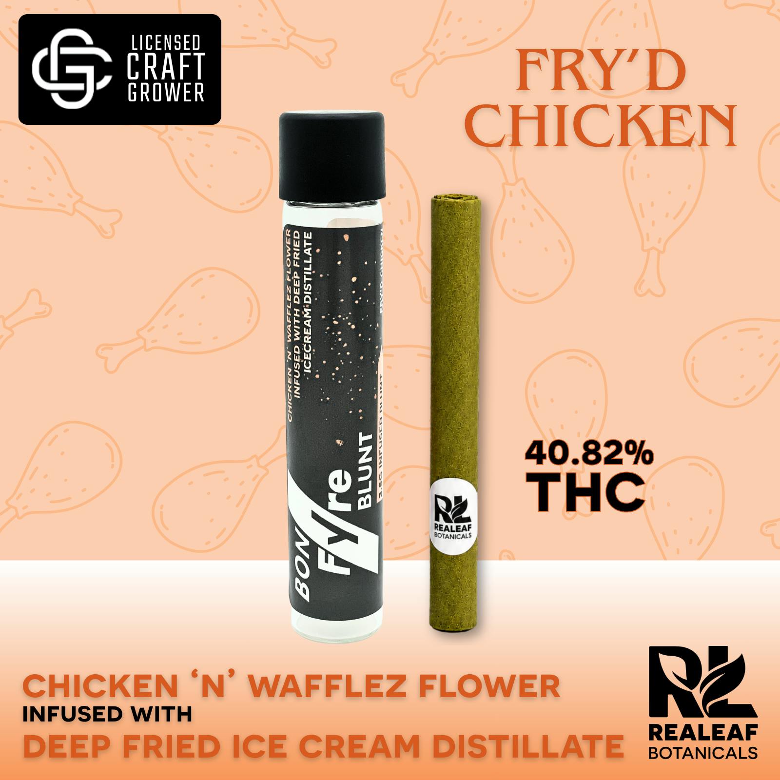 Realeaf Botanicals - Bon Fyre Infused Fry'd Chicken Blunt 2.5g - 1
