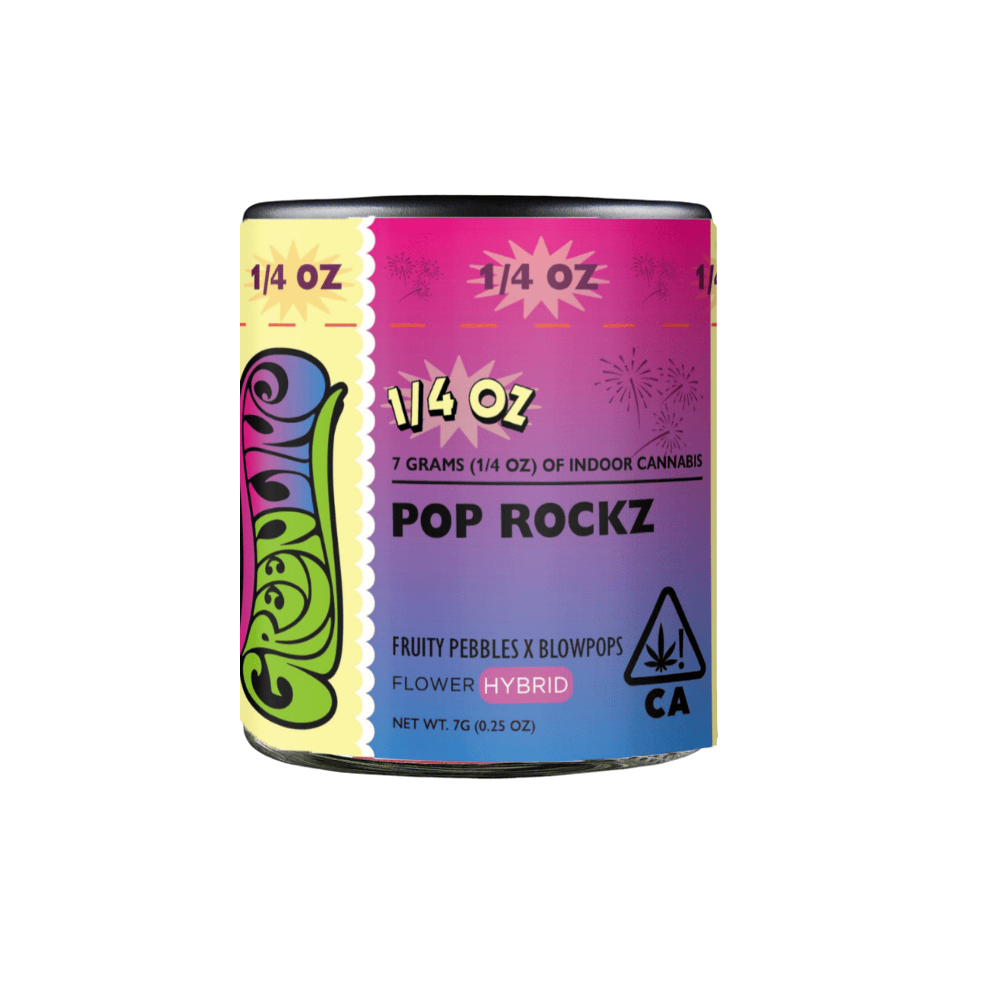 Greenline - Pop Rockz - 1/4 oz - Indoor - Hybrid - 7g - 1