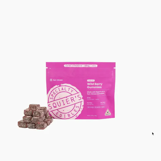 Squier's Specialty Edibles - Wild berry - 200mg THC Distillate - Gummies - 1