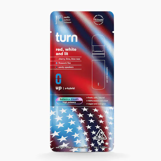 turn - red, white and lit | pod | 1g - 1