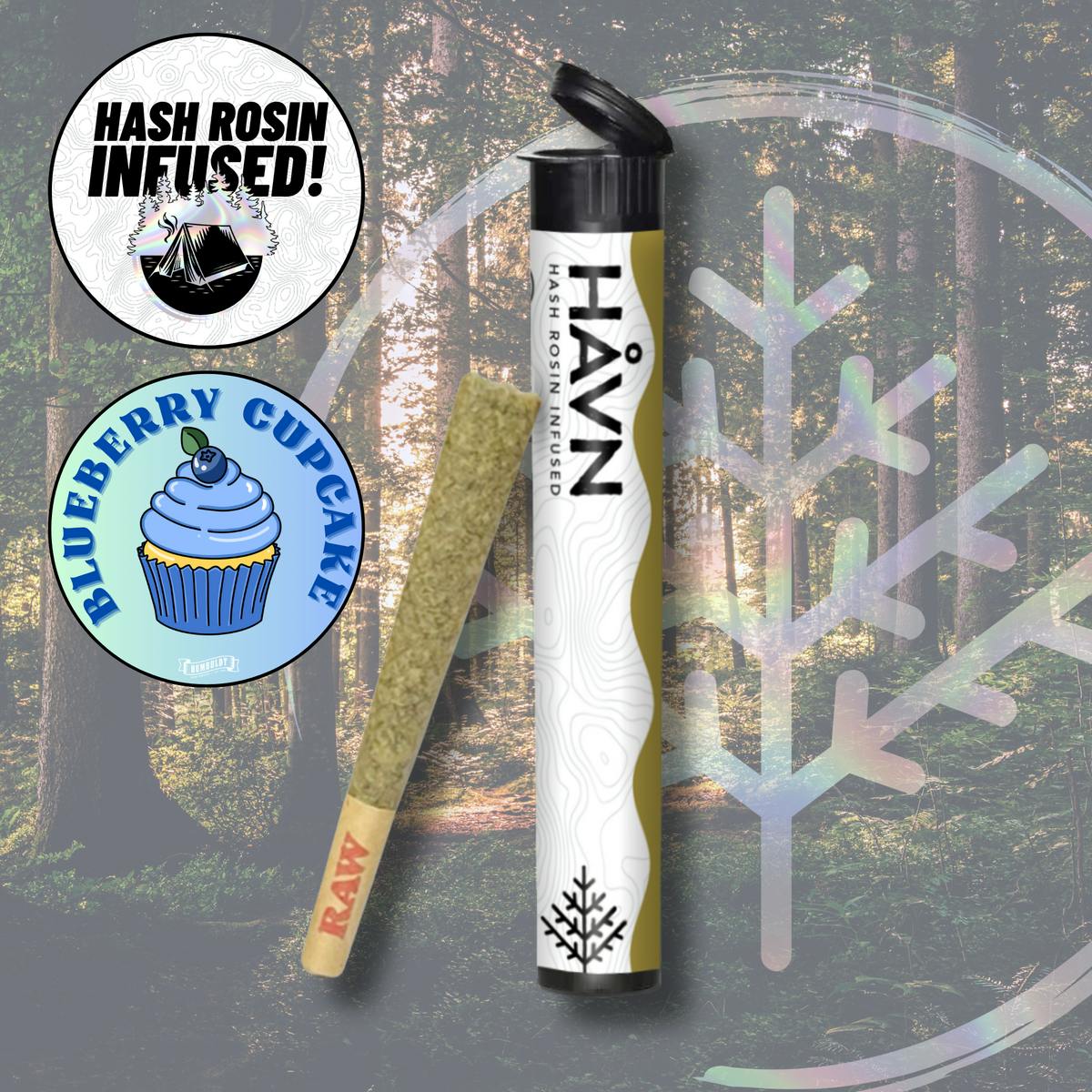 HAVN - Blueberry Cupcake | Infused Joint | 1g - 1