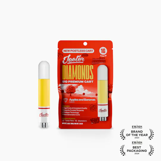 Jeeter - Jeeter | Apples and Bananas | Diamonds 510 Premium Cartridge | 1g - 1
