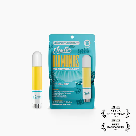 Jeeter - Jeeter | Blue ZKZ | Diamonds 510 Premium Cartridge | 1g - 1
