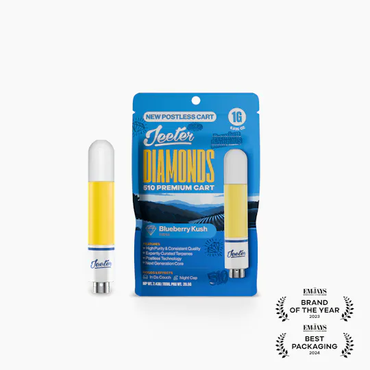 Jeeter - Jeeter | Blueberry Kush | Diamonds 510 Premium Cartridge | 1g - 1