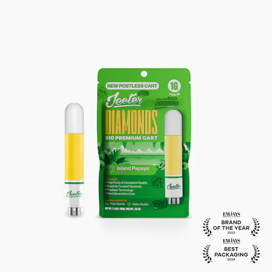 Jeeter - Jeeter | Island Papaya | Diamonds 510 Premium Cartridge | 1g - 1