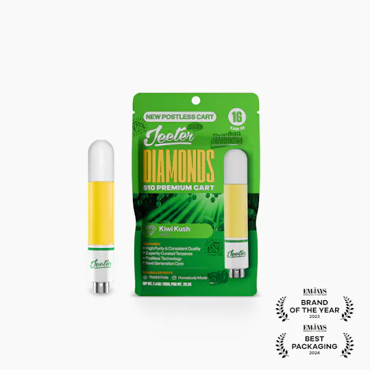 Jeeter - Jeeter | Kiwi Kush | Diamonds 510 Premium Cartridge | 1g - 1
