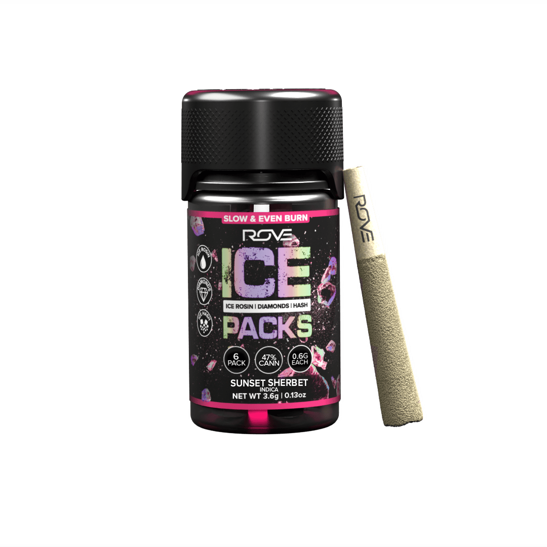 ROVE - Super Sour Diesel | Infused Ice Packs (Rosin, Hash, and Diamonds) | 6x 0.6g - 1