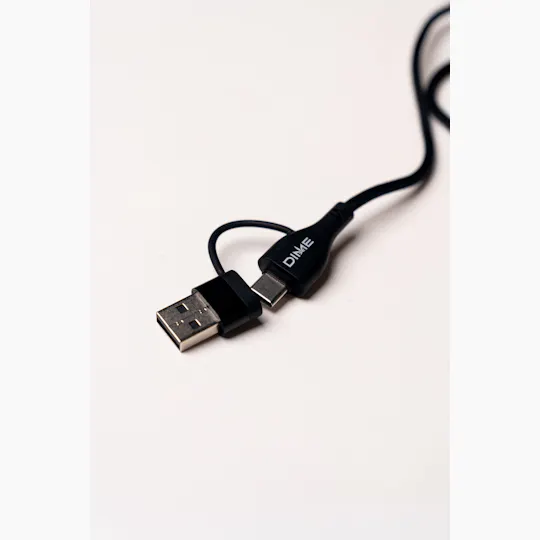 Dime Industries - Fast Charging USB-C Cable 3ft - 1