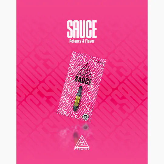 Pyramid - Melted Strawberries | Sauce Cartridge | 1g - 1