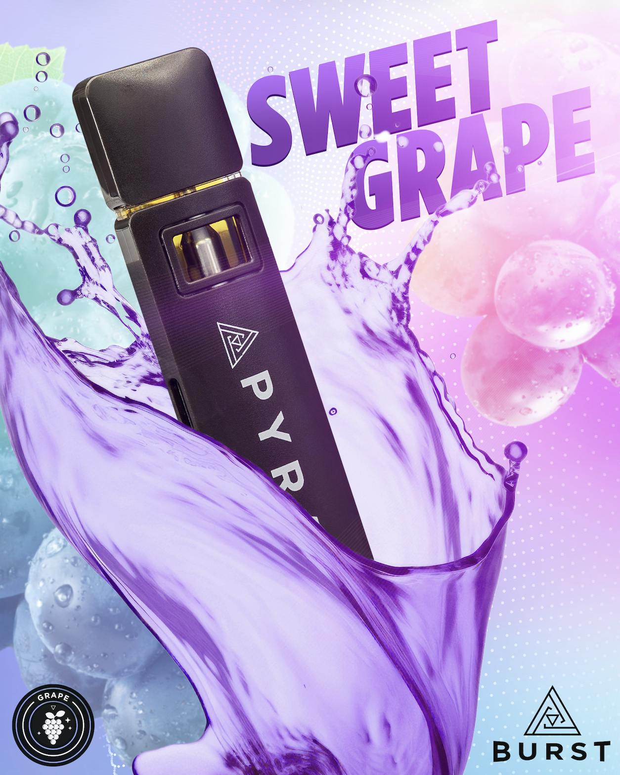Pyramid - Sweet Grape | Burst Disposable | 2g - 1