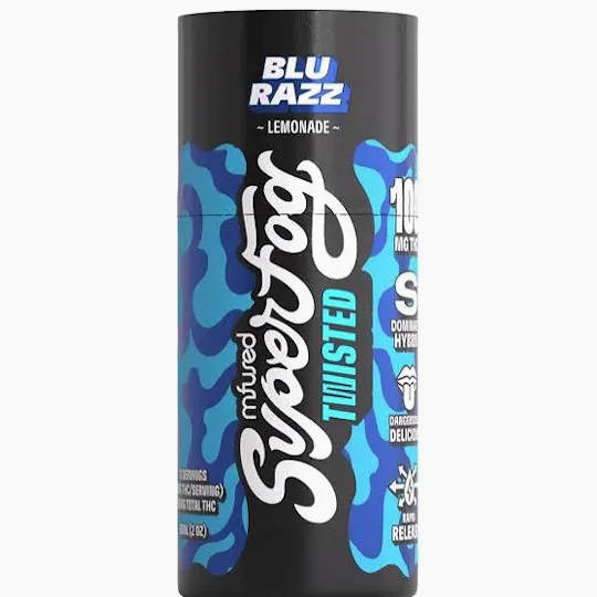 Super Fog by MFused - TWISTED Blue Razz | 100mg | 2oz - 1