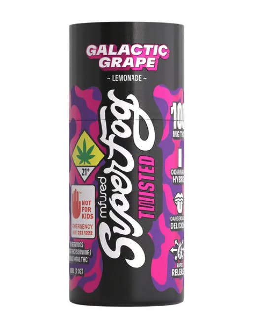 Super Fog by MFused - TWISTED Galactic Grape | 100mg | 2oz - 1