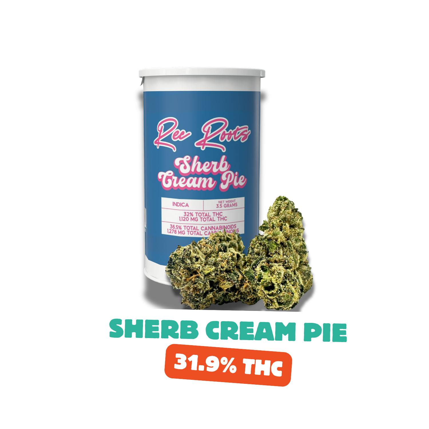 Rec Roots - Sherb Cream Pie | Big Buds | 3.5g - 1