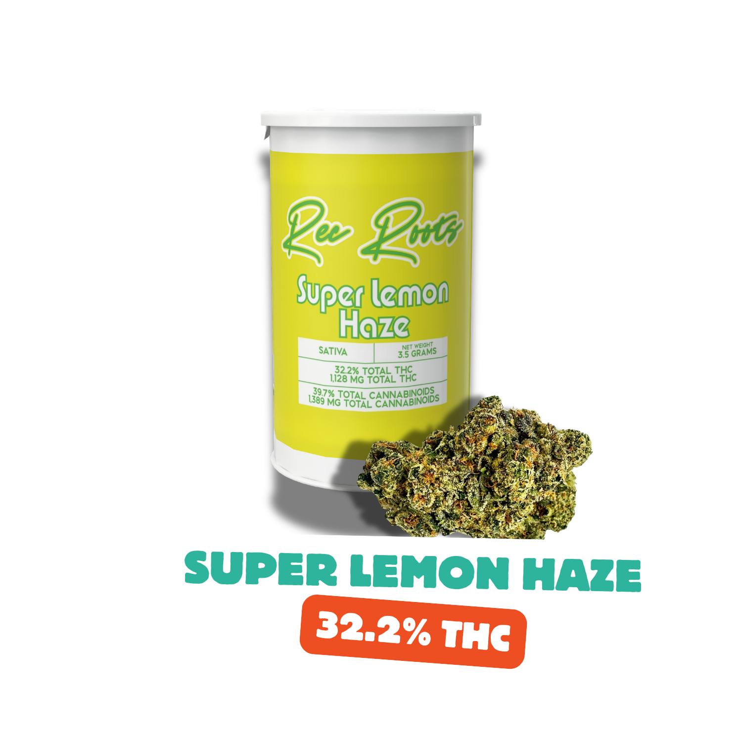 Rec Roots - Super Lemon Haze | Big Buds | 3.5g - 1