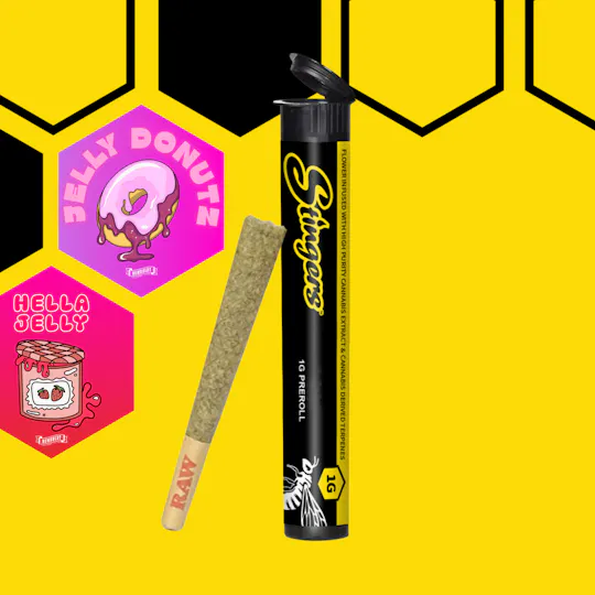 Stingers - Brand - Hella Jelly X Jelly Donutz | Infused Joint | 1g - 1