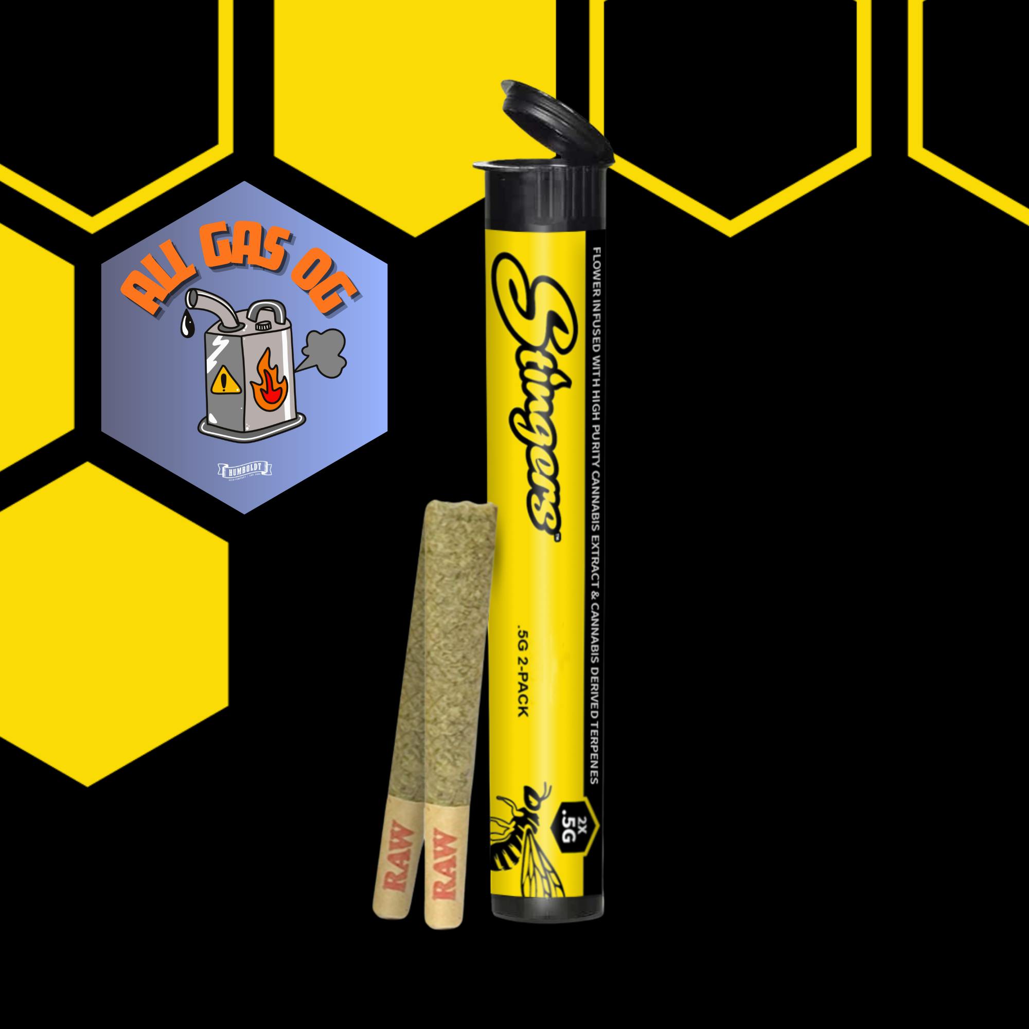 Stingers - Brand - All Gas OG | Infused Minis | 0.5g each | 2pk - 1