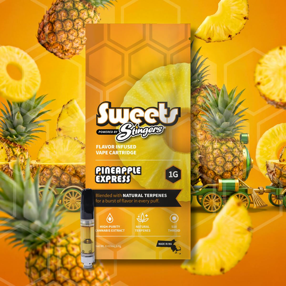 Stingers - Brand - Pineapple Express | 510 Cartridge | 1g - 1