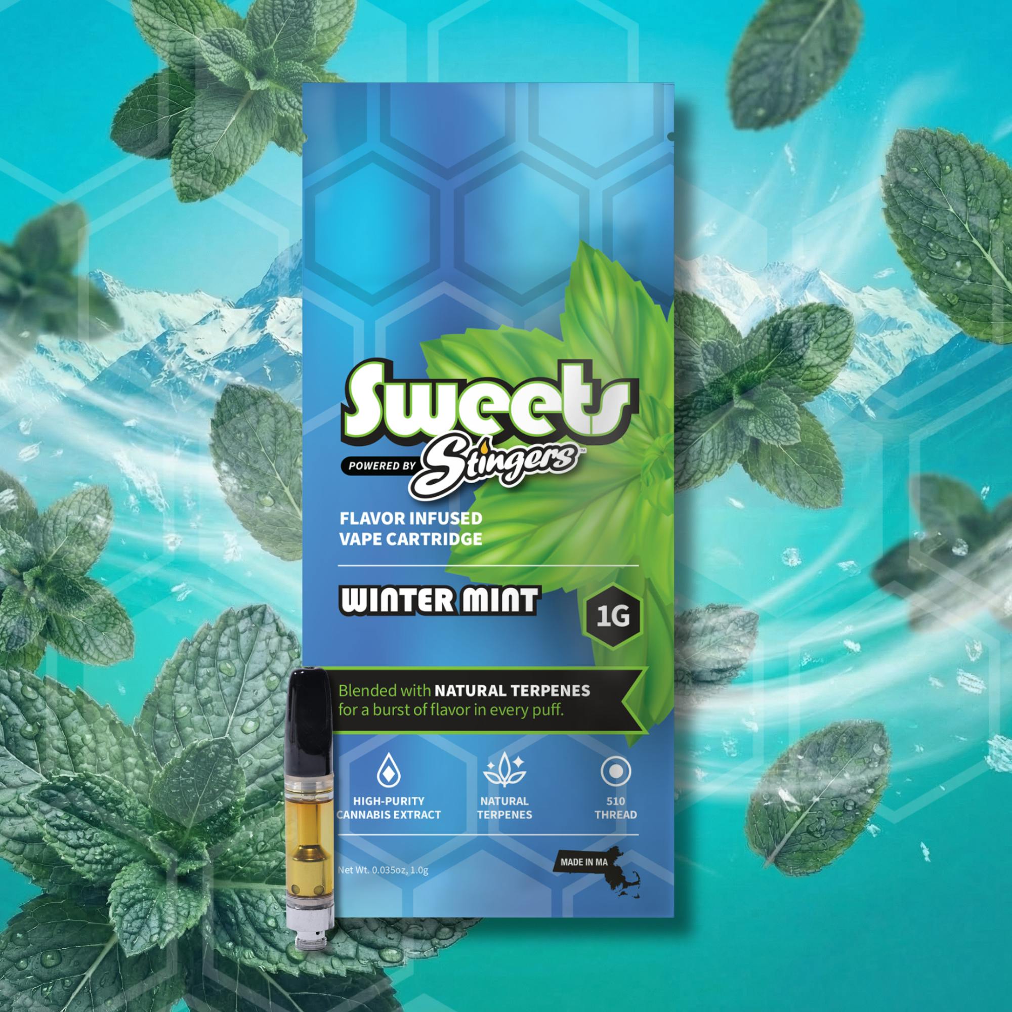 Stingers - Brand - Winter Mint | 510 Cartridge | 1g - 1