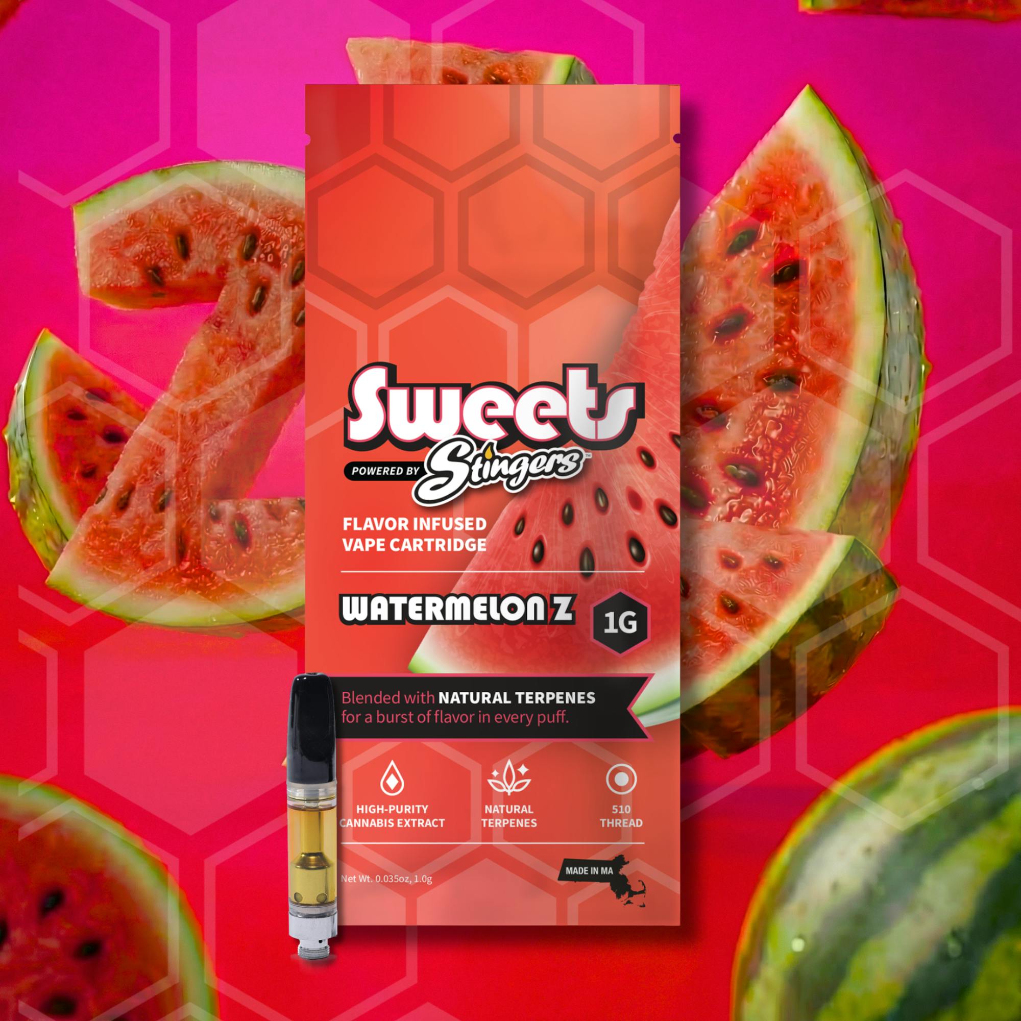 Stingers - Brand - Watermelon Z | 510 Cartridge | 1g - 1