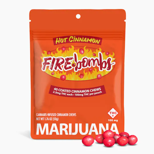 Joyibles - Fire Bombs Hot Cinnamon - 100mg THC (40pk / 2.5mg THC ea) - 1