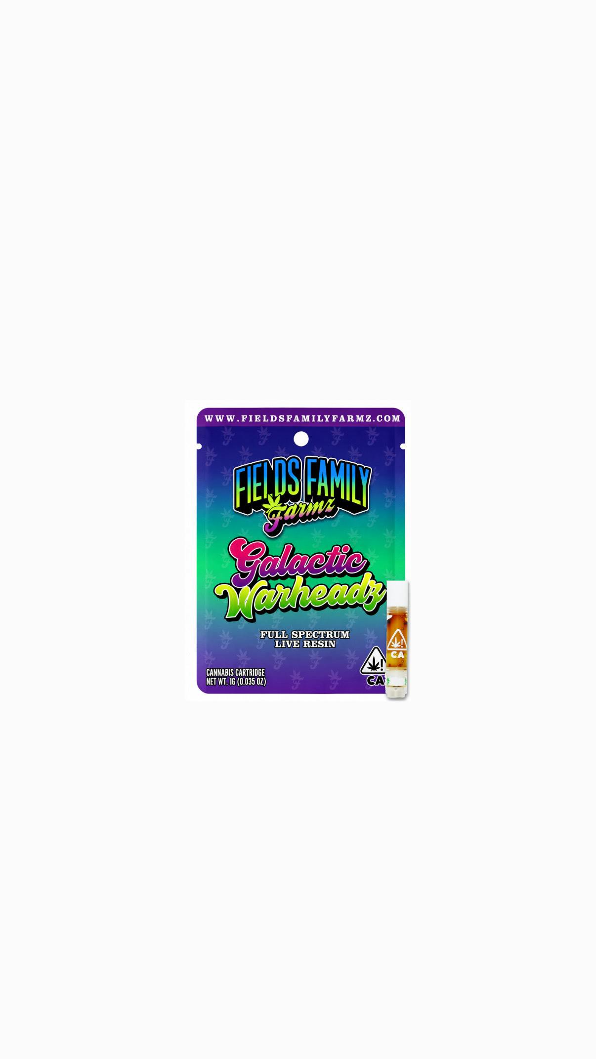 Fields Family Farmz - Galactic Warheadz 1G Live Resin Cartridge - 1