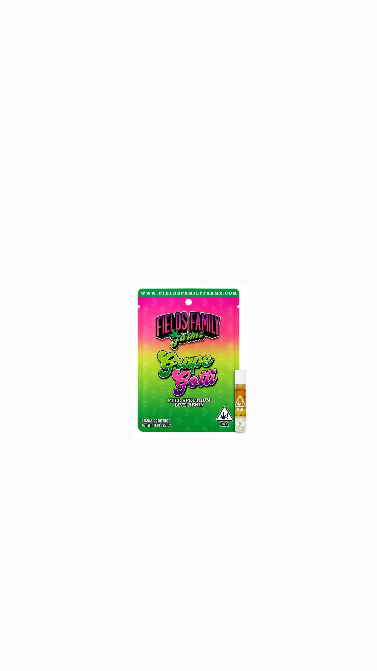 Fields Family Farmz - Grape Gotti 1G Live Resin Carteridge - 1