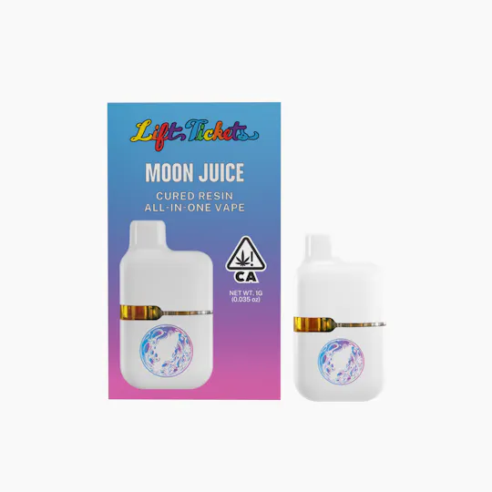 Lift Tickets - Strawberry cough 1g Moon Juice AIOs - 1