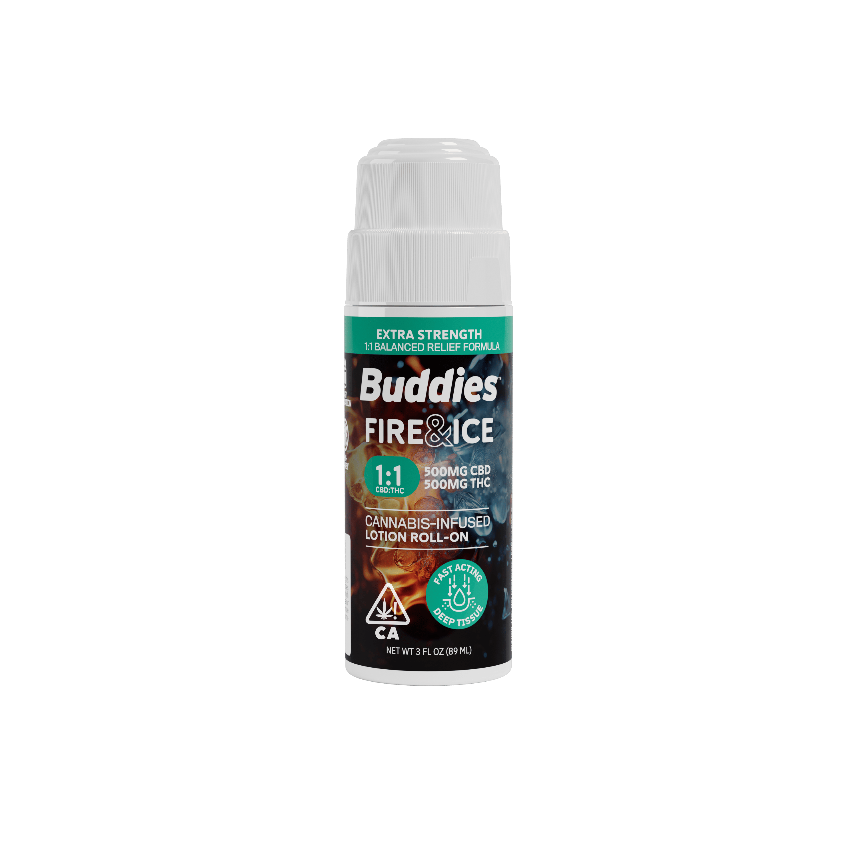 Buddies Brand - 1:1 Fire & Ice Extra | Balms | CBD:THC 500mg:500mg - 1