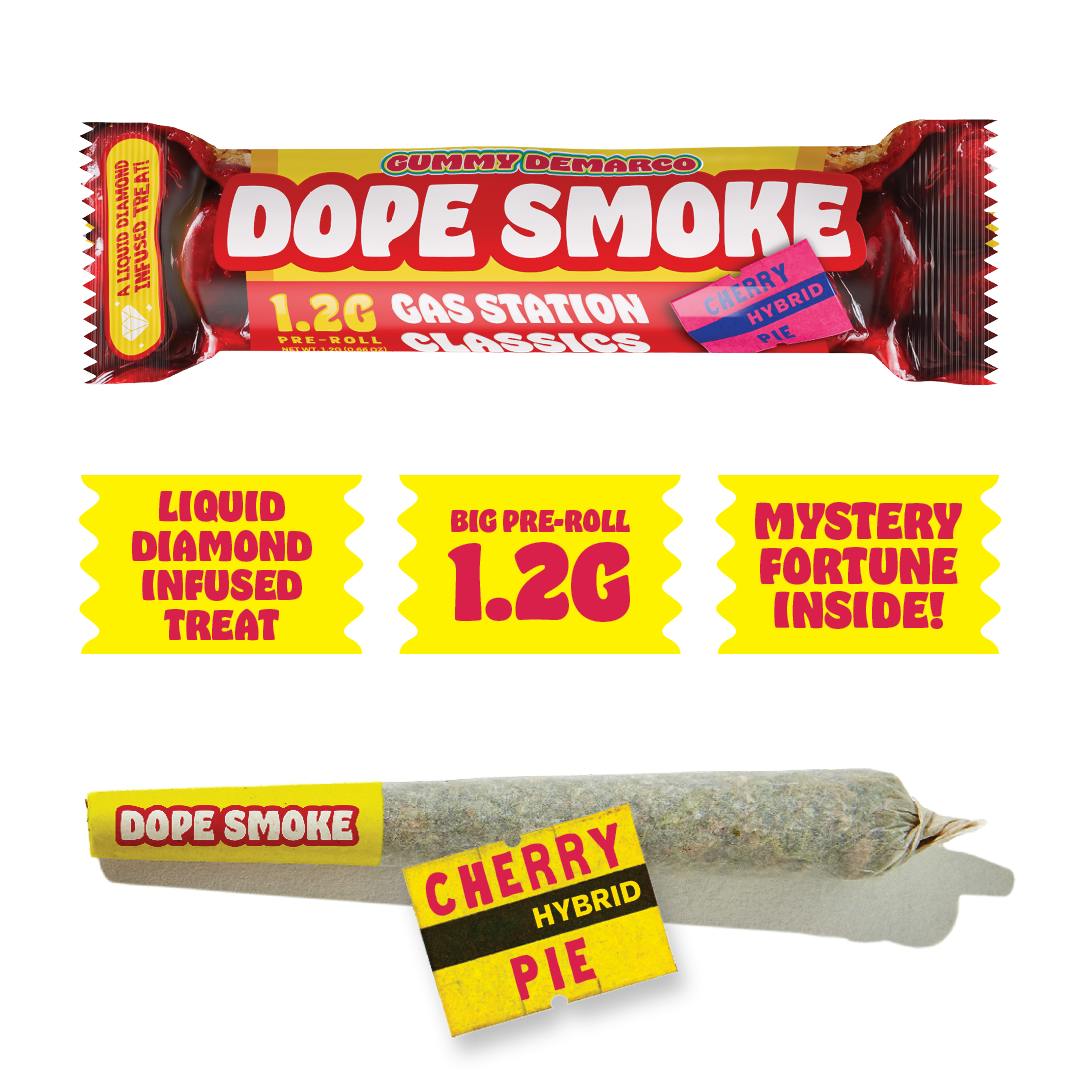 Gummy Demarco - DOPE SMOKE | Cherry Pie | Liquid Diamond Infused Joint | 1.2G - 1