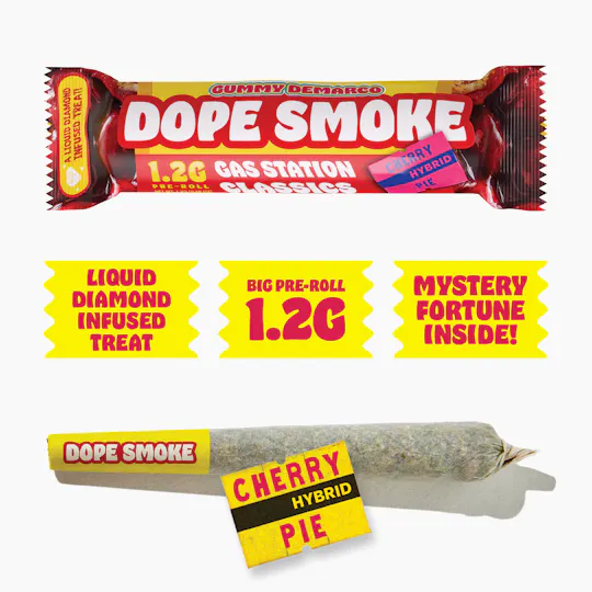 Gummy Demarco - DOPE SMOKE | Cherry Pie | Liquid Diamond Infused Joint | 1.2G - 1