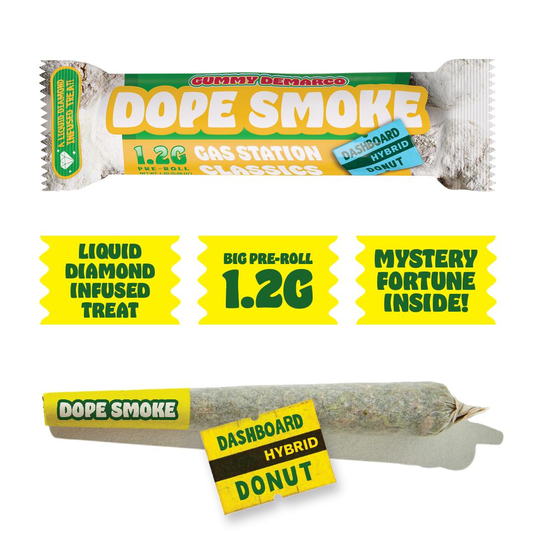 Gummy Demarco - DOPE SMOKE | Dashboard Donut | Liquid Diamond Infused Joint | 1.2G - 1