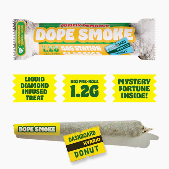 Gummy Demarco - DOPE SMOKE | Dashboard Donut | Liquid Diamond Infused Joint | 1.2G - 1