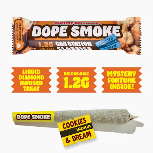 Gummy Demarco - DOPE SMOKE | Cookies and Dream | Liquid Diamond Infused Joint | 1.2G - 1