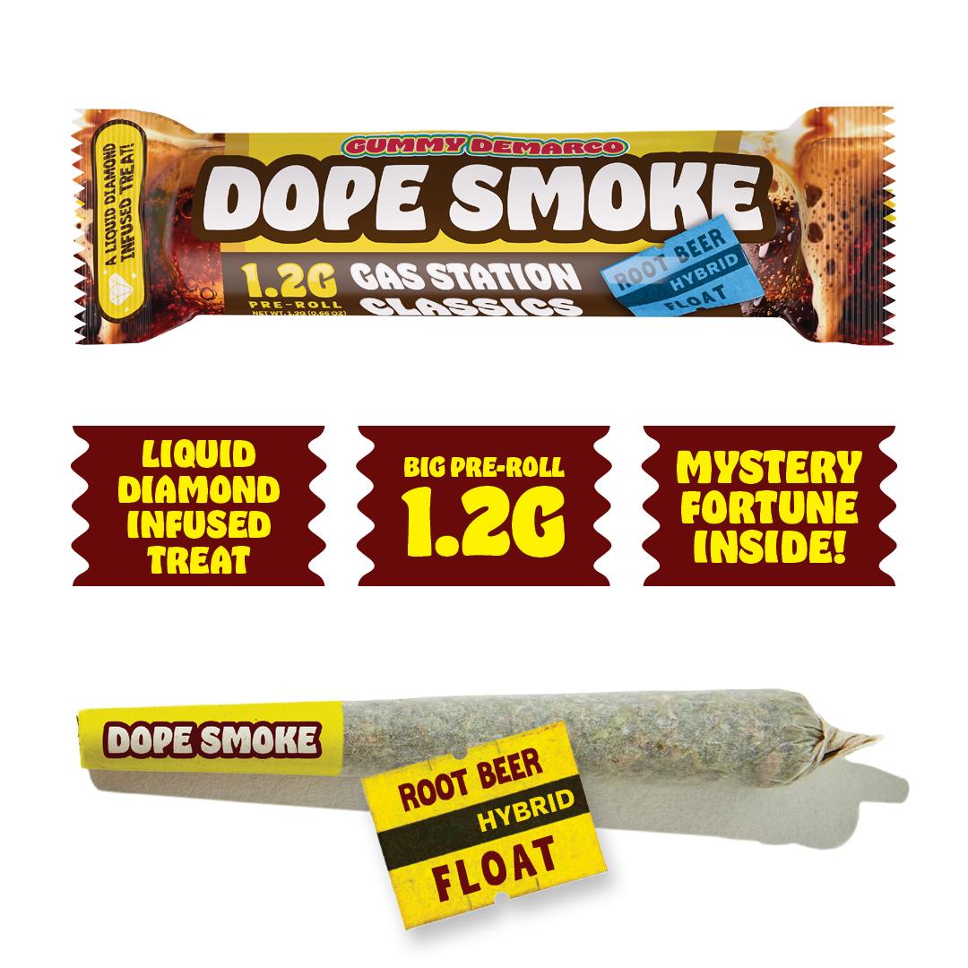 Gummy Demarco - DOPE SMOKE | Root Beer Float | Liquid Diamond Infused Joint | 1.2G - 1