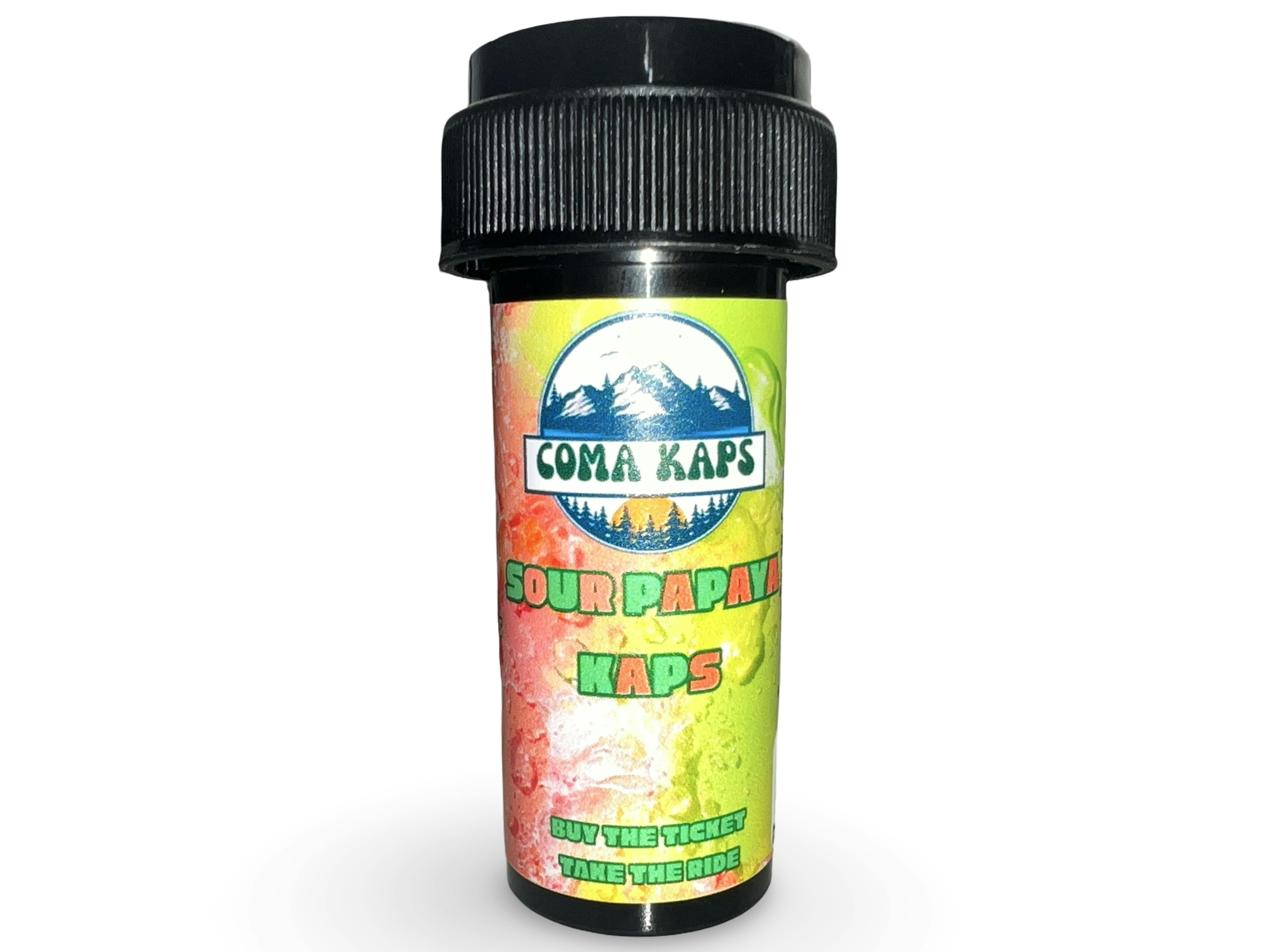 Indico - Sour Papaya Coma Kaps 500mg 5pk - Unicorn Tears - 1