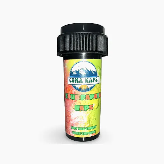 Indico - Sour Papaya Coma Kaps 500mg 5pk - Unicorn Tears - 1