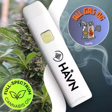 HAVN - All Gas OG | Full Spectrum Disposable | 1g - 1
